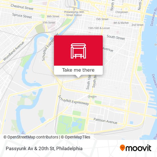 Mapa de Passyunk Av & 20th St