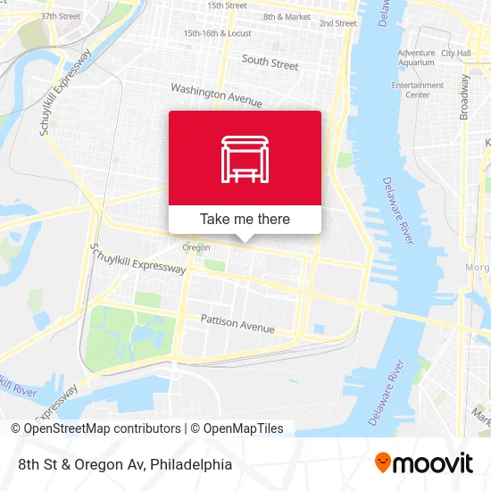 8th St & Oregon Av map