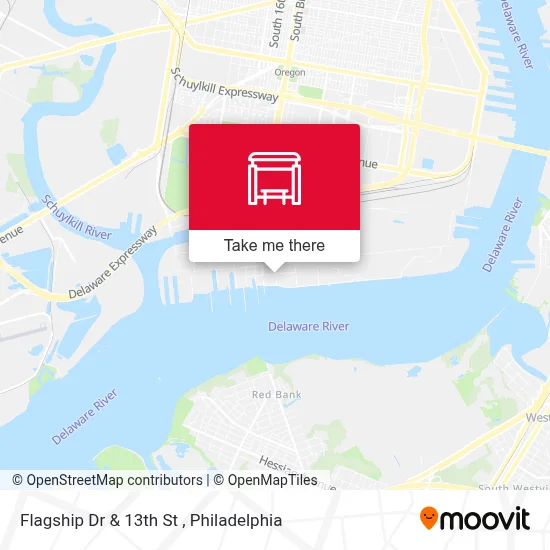 Flagship Dr & 13th St map
