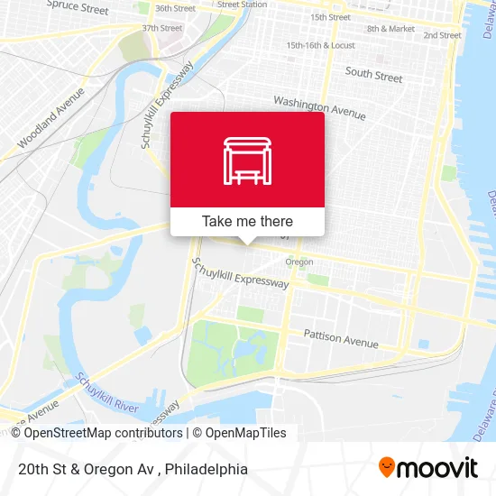 20th St & Oregon Av map