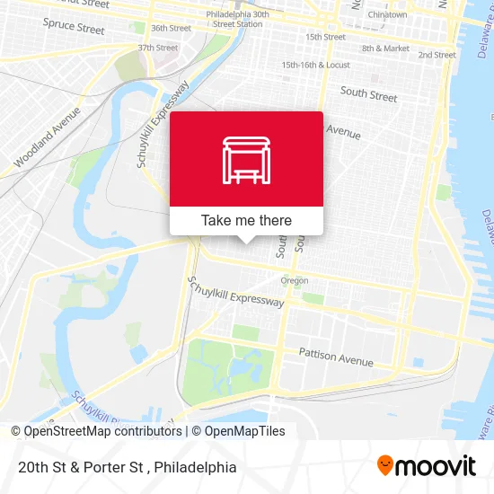 20th St & Porter St map