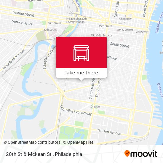 20th St & Mckean St map