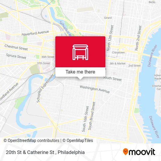 20th St & Catherine St map