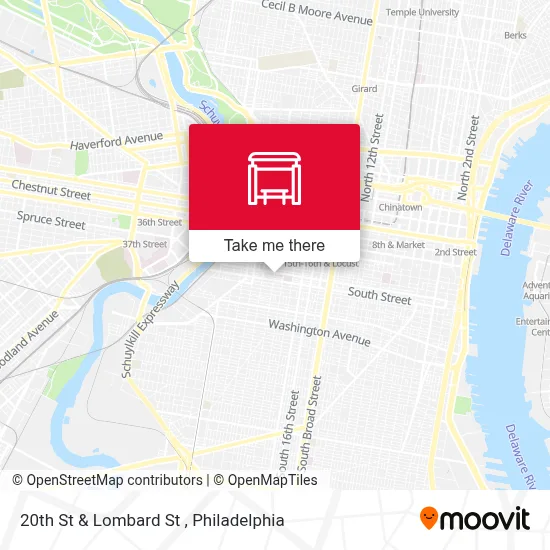 20th St & Lombard St map