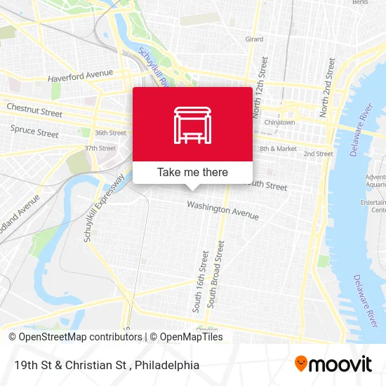 19th St & Christian St map