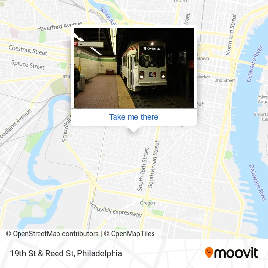 19th St & Reed St map