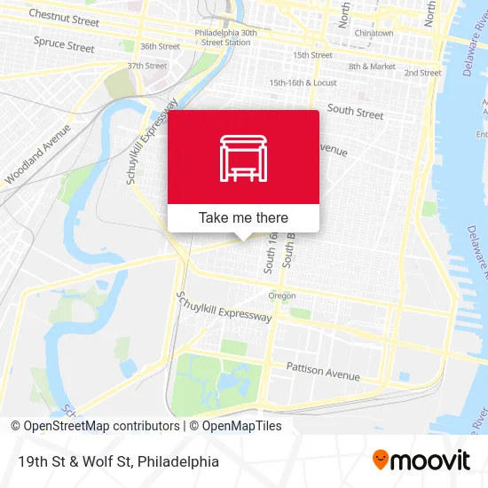 19th St & Wolf St map