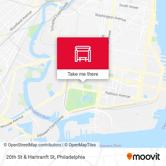 20th St & Hartranft St map