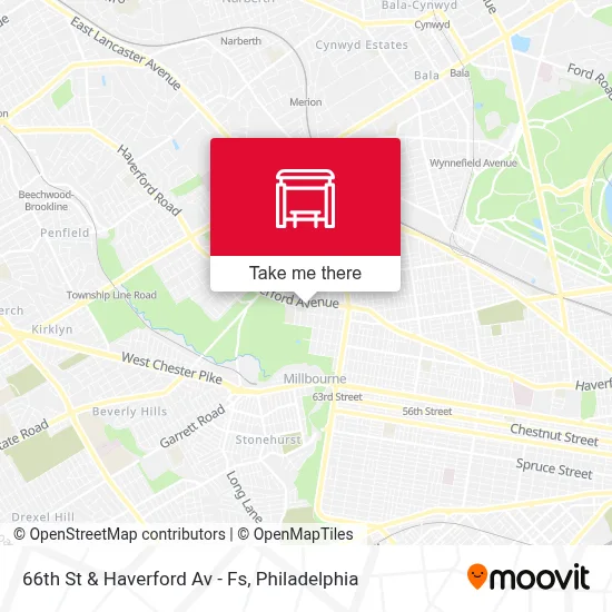 66th St & Haverford Av - Fs map