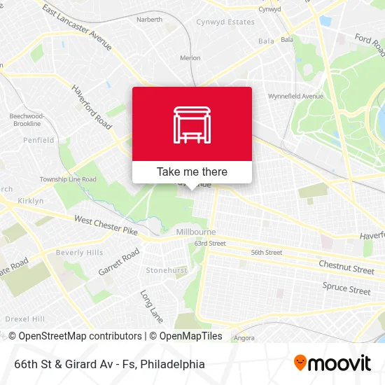 66th St & Girard Av - Fs map