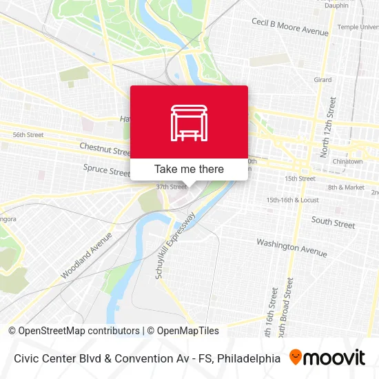 Civic Center Blvd & Convention Av - FS map