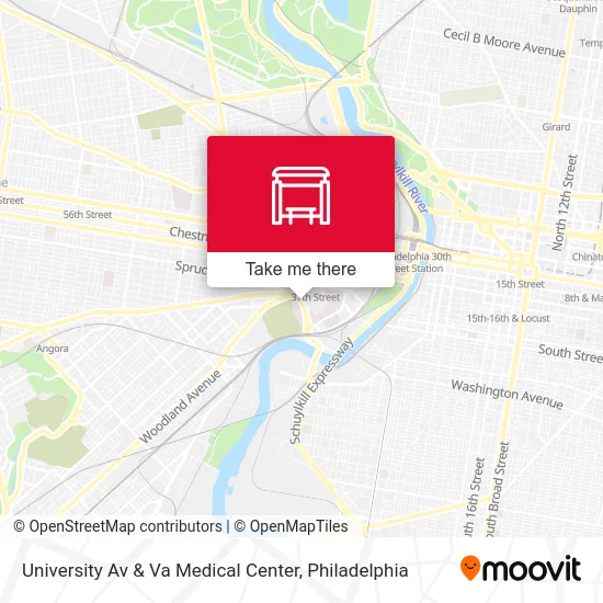 University Av & Va Medical Center map