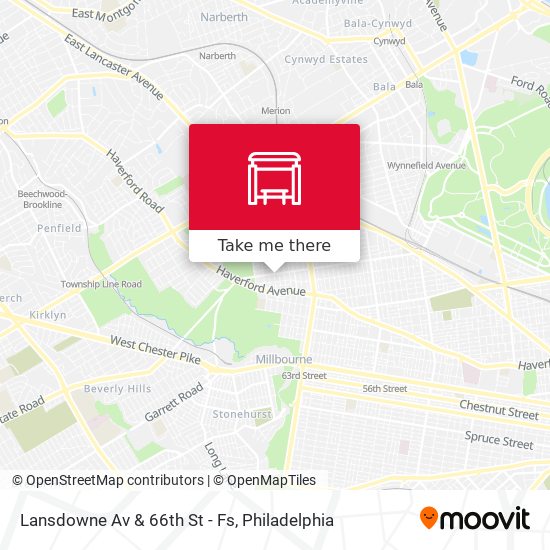 Lansdowne Av & 66th St - Fs map