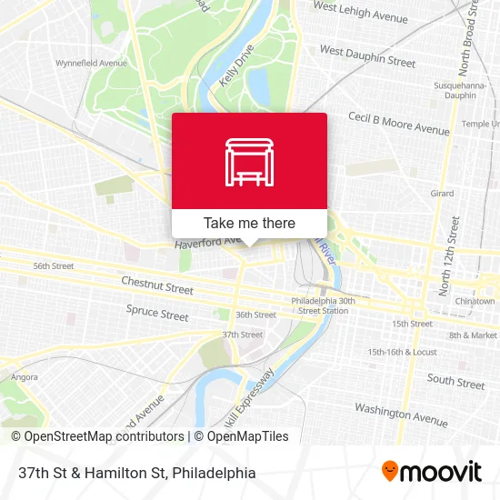 37th St & Hamilton St map