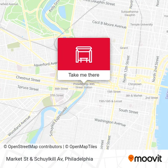 Market St & Schuylkill Av map