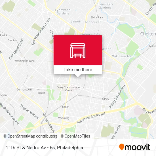 Mapa de 11th St & Nedro Av - Fs