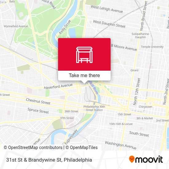 31st St & Brandywine St map