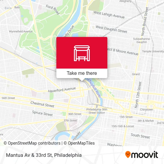 Mantua Av & 33rd St map