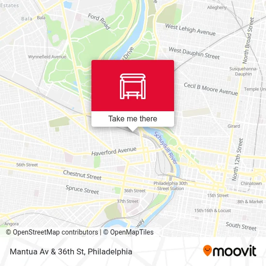 Mantua Av & 36th St map
