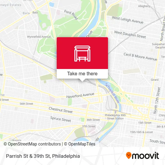 Parrish St & 39th St map