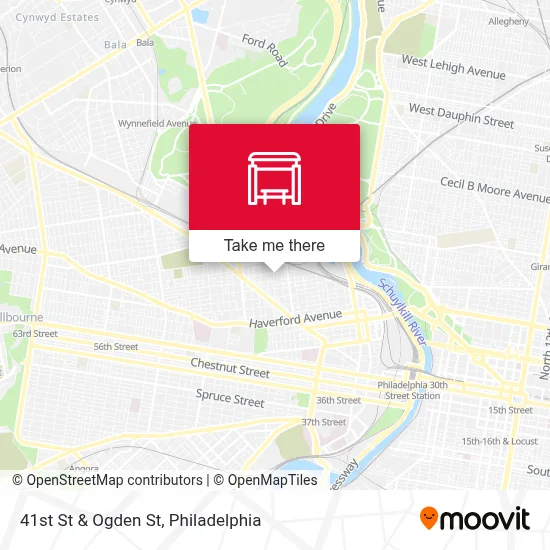 41st St & Ogden St map