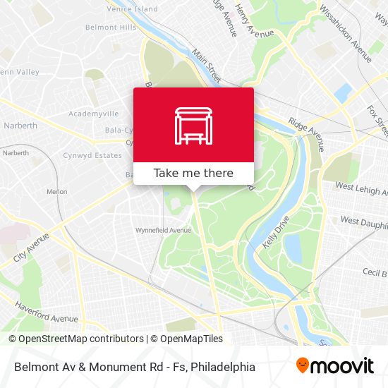 Belmont Av & Monument Rd - Fs map