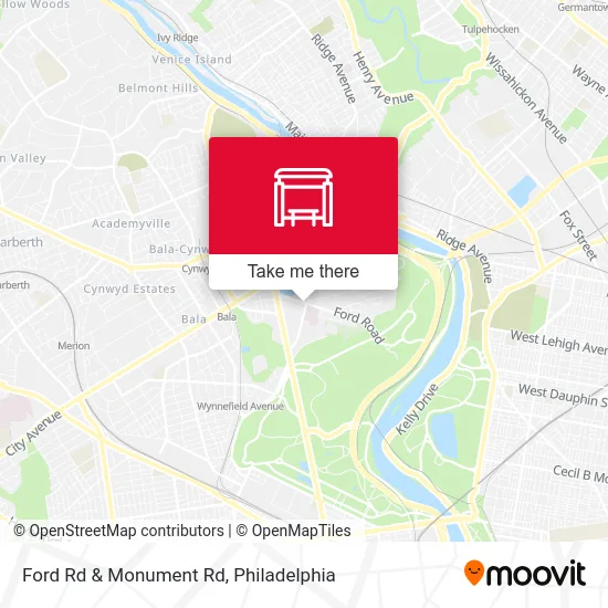 Ford Rd & Monument Rd map