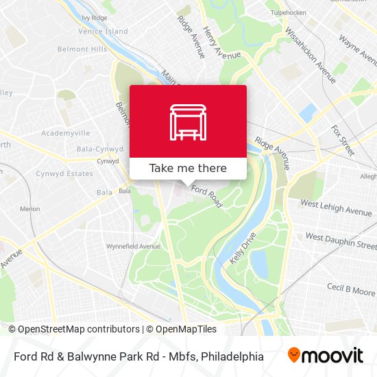 Ford Rd & Balwynne Park Rd - Mbfs map