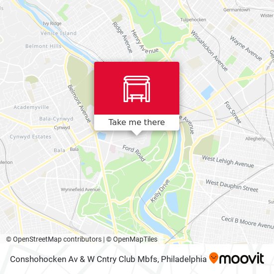 Mapa de Conshohocken Av & W Cntry Club Mbfs