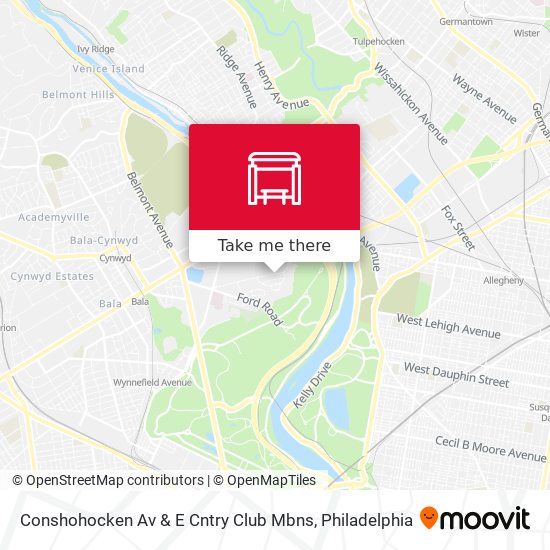 Mapa de Conshohocken Av & E Cntry Club Mbns