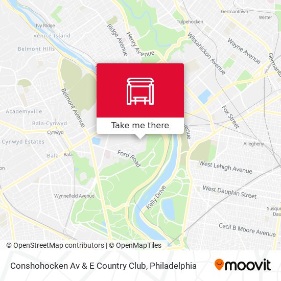 Conshohocken Av & E Country Club map