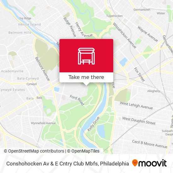 Mapa de Conshohocken Av & E Cntry Club Mbfs
