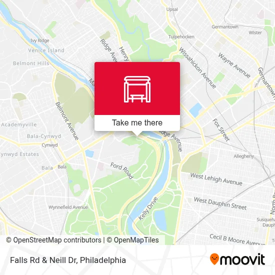 Falls Rd & Neill Dr map