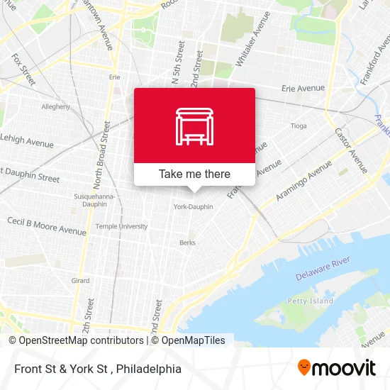 Front St & York St map