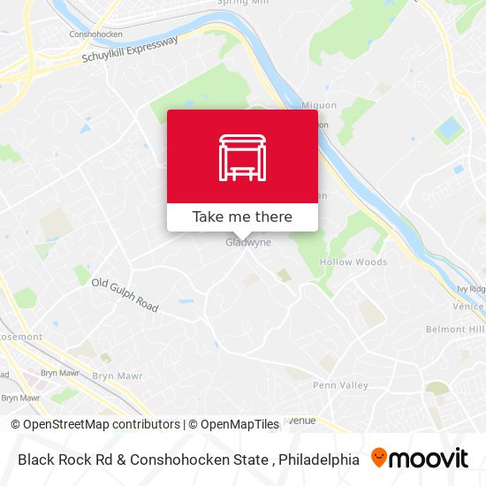 Mapa de Black Rock Rd & Conshohocken State