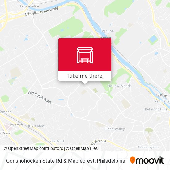 Conshohocken State Rd & Maplecrest map