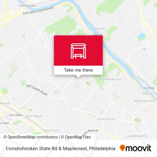 Conshohocken State Rd & Maplecrest map