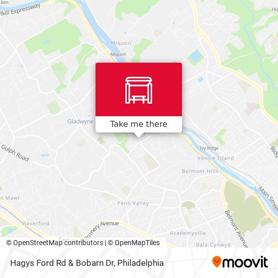 Hagys Ford Rd & Bobarn Dr map