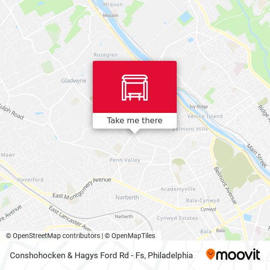 Mapa de Conshohocken & Hagys Ford Rd - Fs