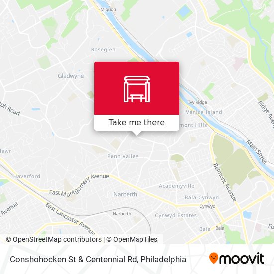 Mapa de Conshohocken St & Centennial Rd