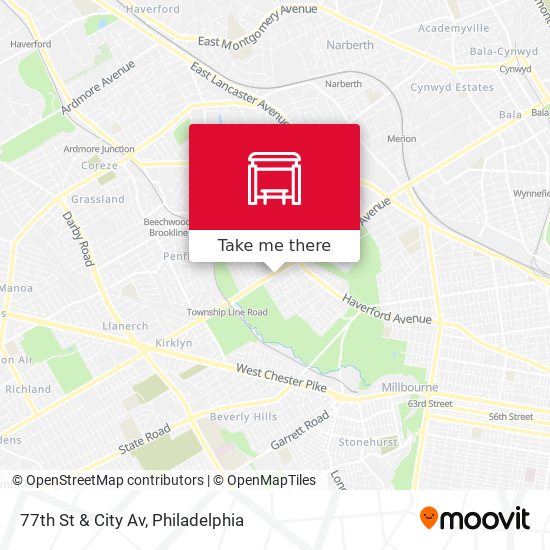 Mapa de 77th St & City Av
