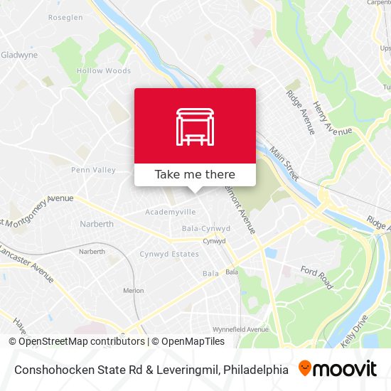 Conshohocken State Rd & Leveringmil map