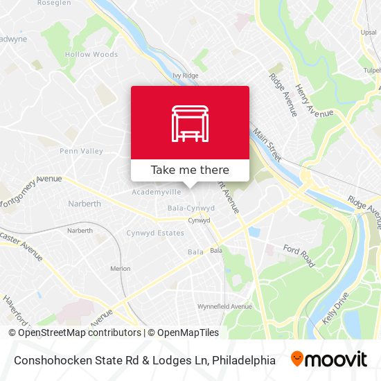 Conshohocken State Rd & Lodges Ln map