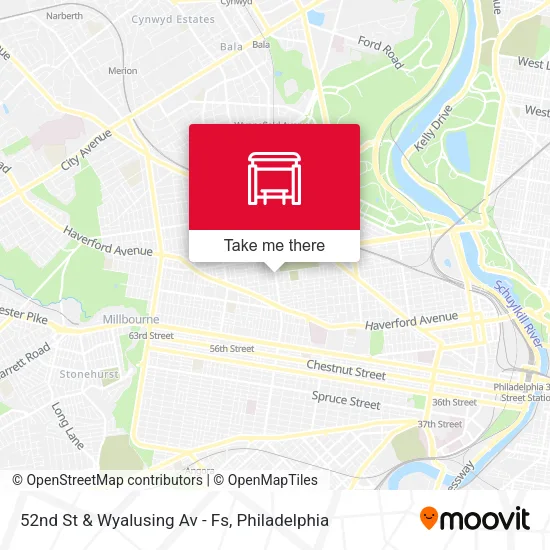 52nd St & Wyalusing Av - Fs map