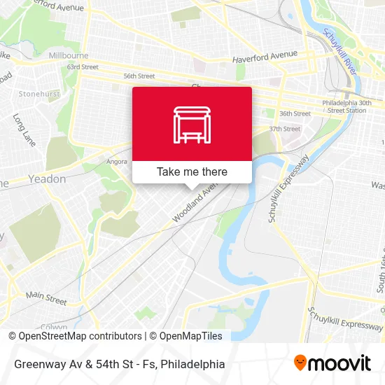 Greenway Av & 54th St - Fs map