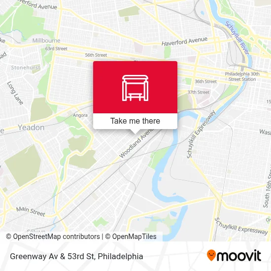 Greenway Av & 53rd St map