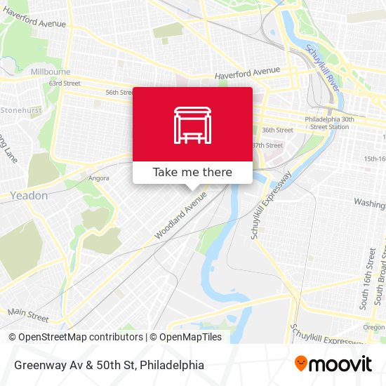 Greenway Av & 50th St map