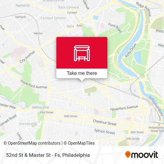 52nd St & Master St - Fs map