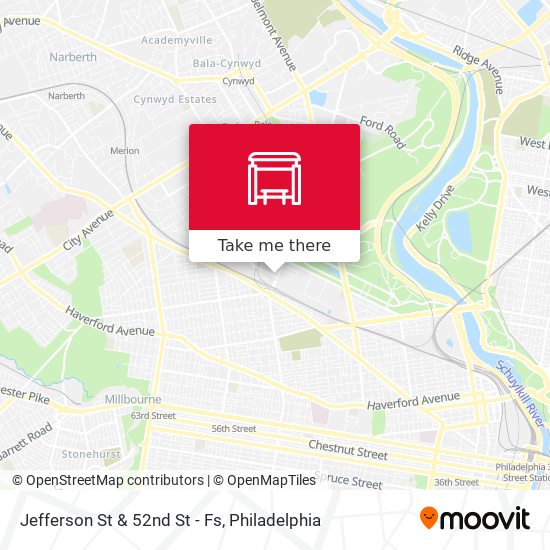 Jefferson St & 52nd St - Fs map