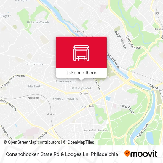 Conshohocken State Rd & Lodges Ln map